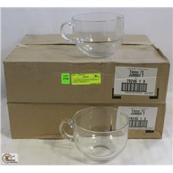 17OZ/500ML CLEAR GLASS MUGS - 2 CASES, LUMINARC 79