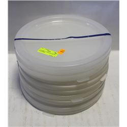 12 CAMBRO 12" SNAP ON LIDS FOR CONTAINERS.