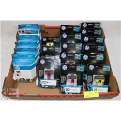 LARGE FLAT OF HP TONER CARTRIDGES