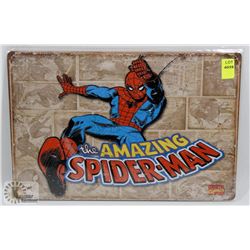 NEW 12" X 8" SPIDERMAN METAL SIGN
