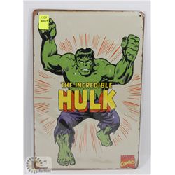 NEW 12" X 8" HULK METAL SIGN