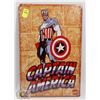 Image 1 : NEW 12" X 8" CAPTAIN AMERICA METAL SIGN