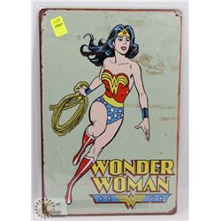 NEW 12" X 8" WONDER WOMAN METAL SIGN