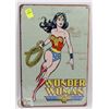 Image 1 : NEW 12" X 8" WONDER WOMAN METAL SIGN