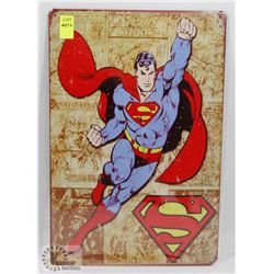 NEW 12" X 8" SUPERMAN METAL SIGN