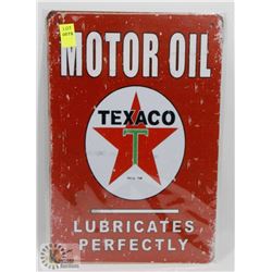 NEW 12" X 8" TEXACO METAL SIGN