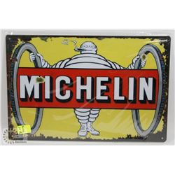 NEW 12" X 8" MICHELIN METAL SIGN