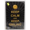 Image 1 : NEW 12" X 8" KEEP CALM METAL SIGN
