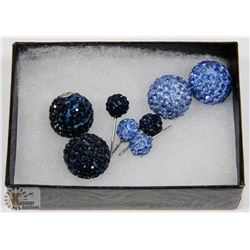 HILLBERG & BERK STYLE SPARKLE BALL STUD EARRINGS