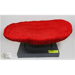 RED DECORATIVE ART STATUE