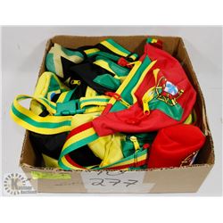 LOT OF 7 NEW CANVAS SOCCER TEAMS FANNY PACKS