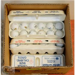 4 DOZEN GOLF BALLS WITH COURSE DECALS INCL