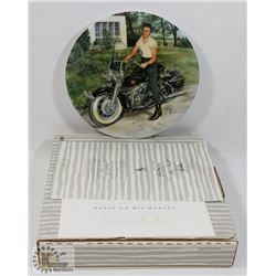 DELPHI "ELVIS ON HIS HARLEY" COLLECTOR PLATE