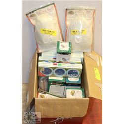 BOX OF SHOWER AND TUB FILTERS
