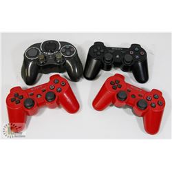 FLAT W/3 SONY PLAYSTATION REMOTES AND