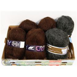 FLAT OF ASSORTED YARN