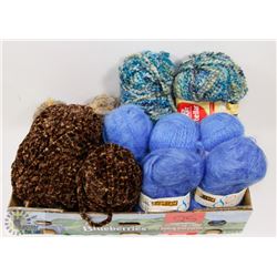 FLAT OF ASSORTED YARN