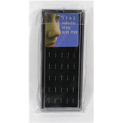 NEW! 40PC ANTI-ALLERGIC SURGICAL NOSE RINGS