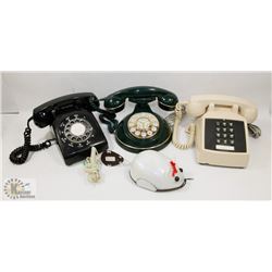 VINTAGE FLAT OF 4 PHONES KINTEL