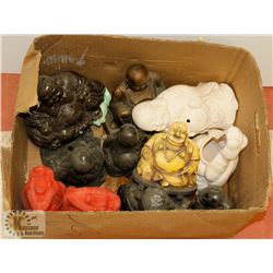 BOX OF BUDDHA'S  12 ITEMS IN TOTAL