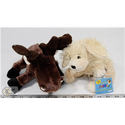 WEBKINZ MOOSE PLUSH (HM375) WITH GOLDEN RETRIEVER