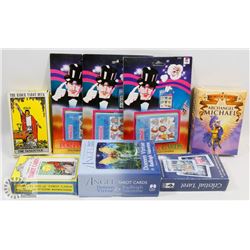 FLAT OF 5 TAROT CARDS & MAGIC