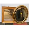 Image 1 : LOT OF 2 DECORATIVE WALL MIRRORS