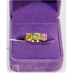 COLOURED STONES MOTHER DAY RING