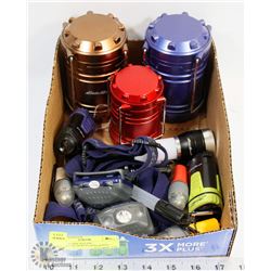 LOT OF EDDIE BAUER MULTIFUNCTION FLASHLIGHTS