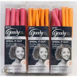 GOODY SPIRAL CUT FLEXIBLE ROD ROLLERS