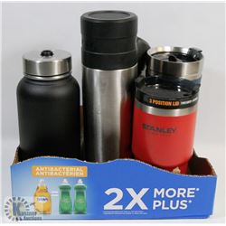 FLAT OF STANLEY AND EDDIE BAUER  THERMOSES