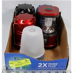 LOT OF 5 EDDIE BAUER 100 LUMEN CAMPING LANTERNS