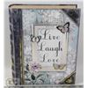 Image 1 : LARGE LIVE LOVE LAUGH STORAGE BOOK