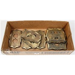FLAT OF BRASS OUTLET AND SWITCH PLATES