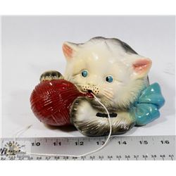 ANTIQUE KITTEN STRING HOLDER