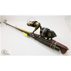2 SOUTHBEND/ZEBCO FISHING REEL / ROD COMBOS