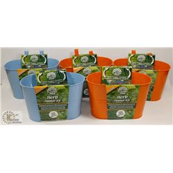 LOT OF 5 HERB PLANTER KITS