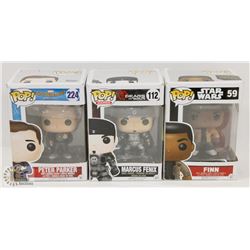 LOT OF 3 FUNKO POPS