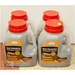 LOT OF 4 ROCK PHOSPHATE FERTILIZER