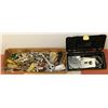 Image 1 : BOX OF ASSORTED TOOLS AND SMALL TOOLS BOX