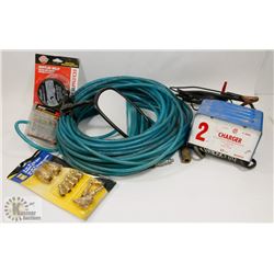 LARGE FLAT OF ASSORTED HARDWARE ITEMS INCLUDING