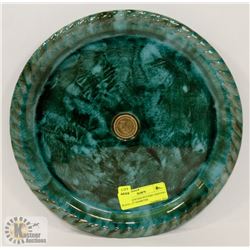 BLUE MOUNTAIN POTTERY SERVING PLATE, 12" DIAMETER
