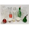 Image 1 : LOT OF OLD BOTTLES, EGG WHISK, TEA CUPS AND VASES