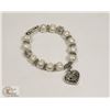 Image 1 : #78-FRESH WATER PEARL WITH HEART SHAPE BRACELET
