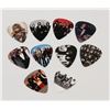 Image 1 : LOT OF 10 CLASSIC ROCK AND ROLL BANDS GUITAR PICKS