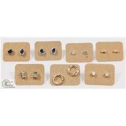 BOX WITH SEVEN SETS OF EARRINGS