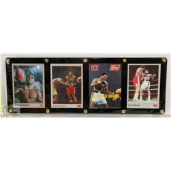 FRAMED MUHAMMAD ALI BOXING CARD DISPLAY,