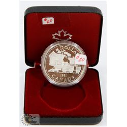 1981 TRAIN PROOF CASED CANADA SILVER DOLLAR