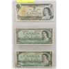 Image 1 : LOT OF 3 CANADA  $1 BILLS 1954, 1967, 1973