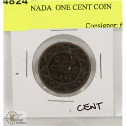1881 CANADA  ONE CENT COIN